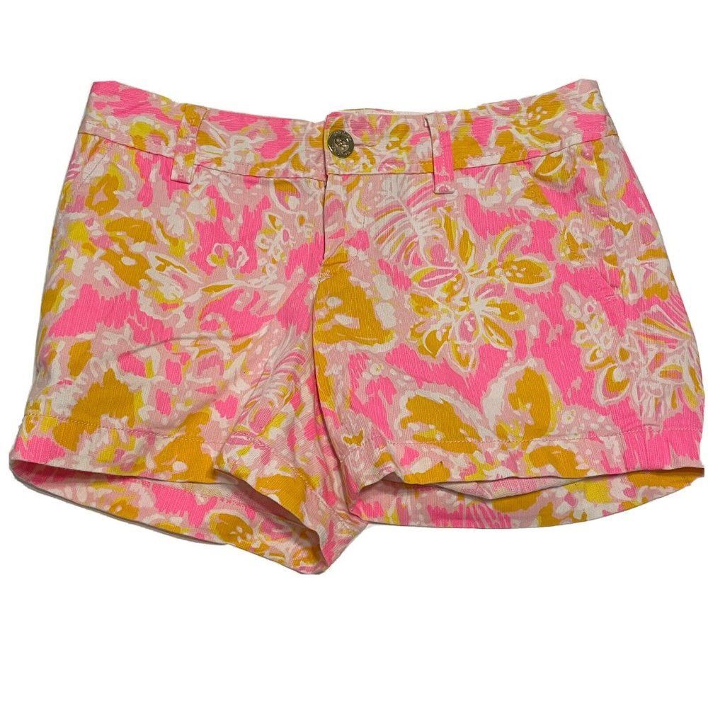 LILLY PULITZER KIR ROYAL PINK OOH LA LA CALLAHAN SHORT  Sz 00